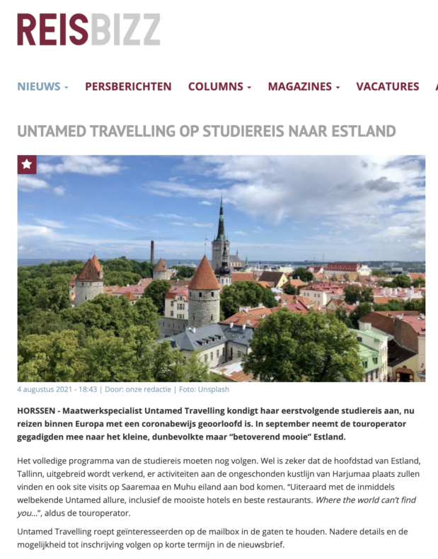 Studiereis Estland in Reisbizz