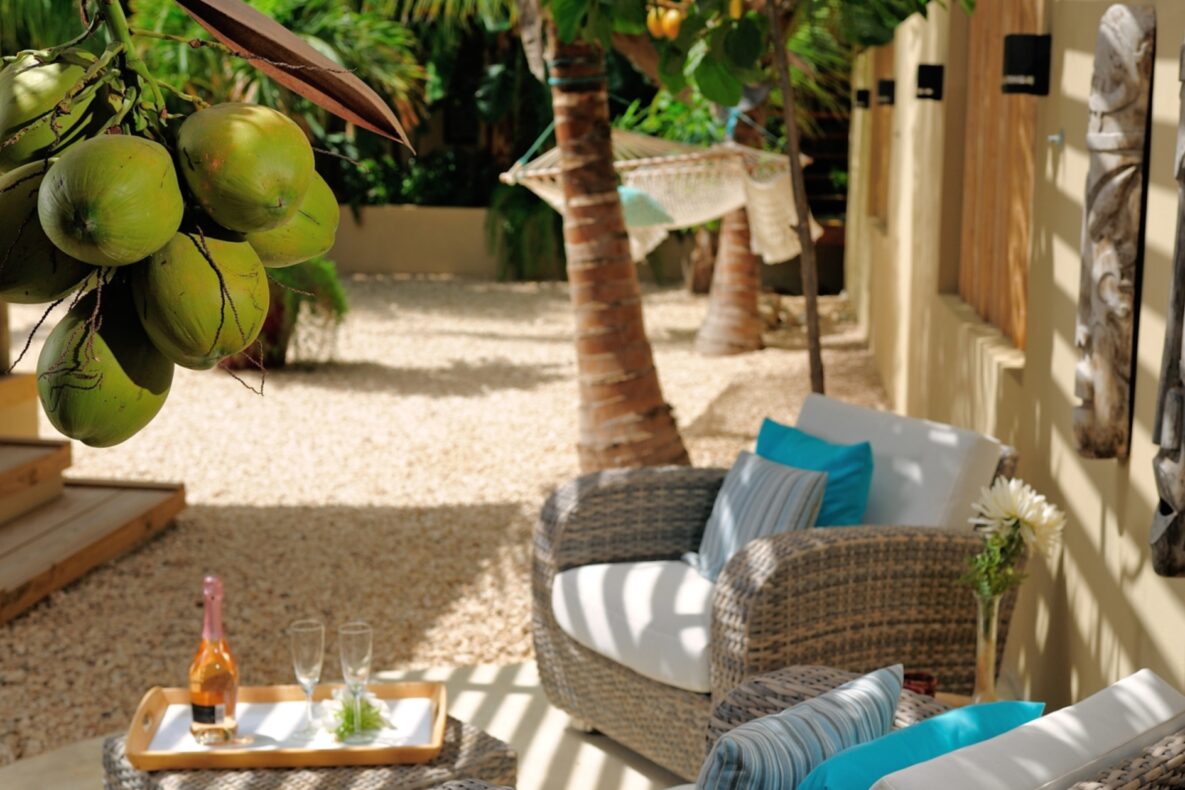 Bamboo Bonaire Boutique Resort,Nederlandse Antillen, superior cottage buitenzitje 21012022