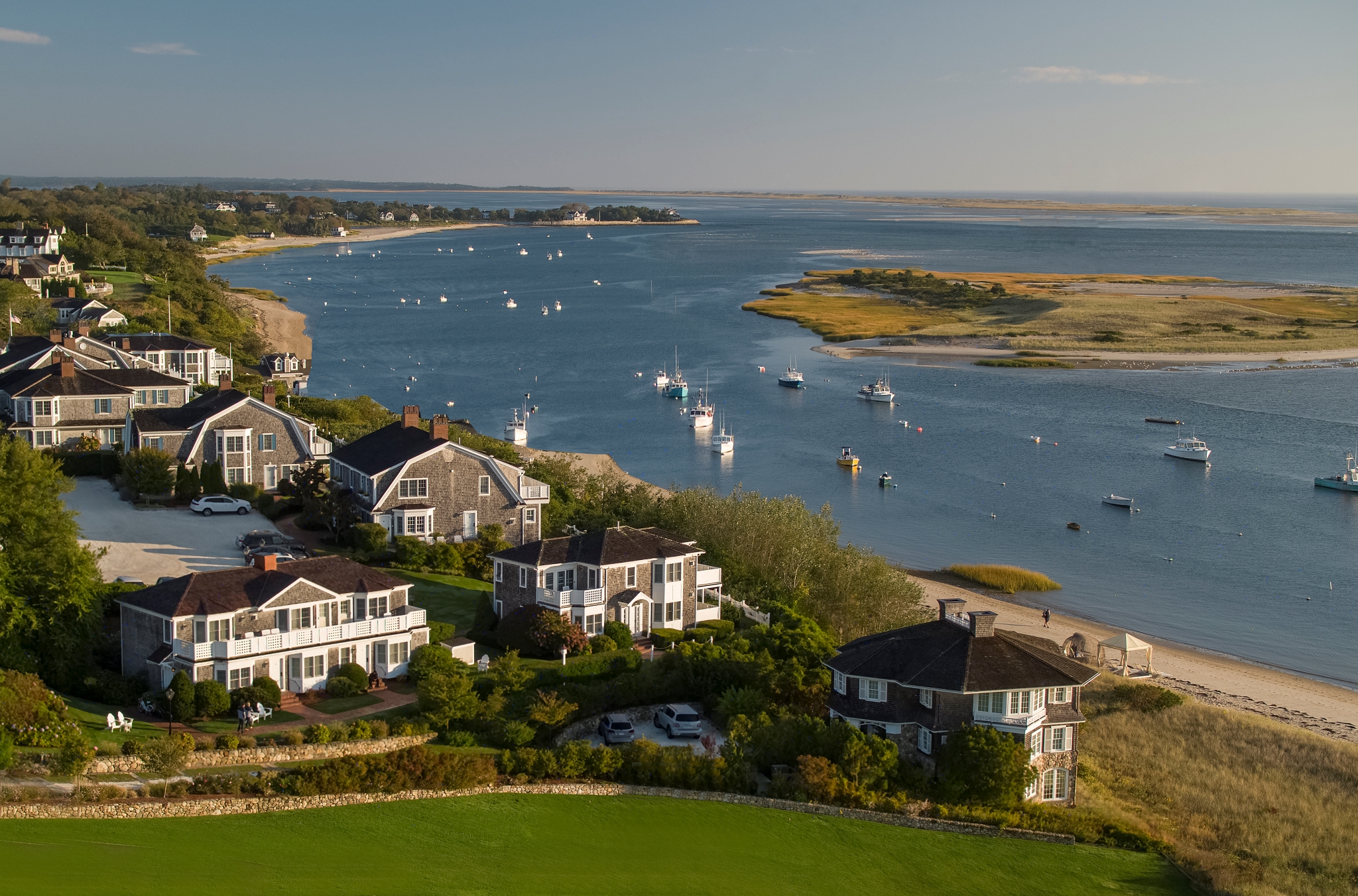 Chatham Bars Inn, United States, Octagon Cottages water aerial view