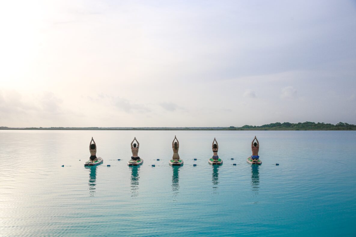 Habitas Bacalar,Mexico,yoga op het water