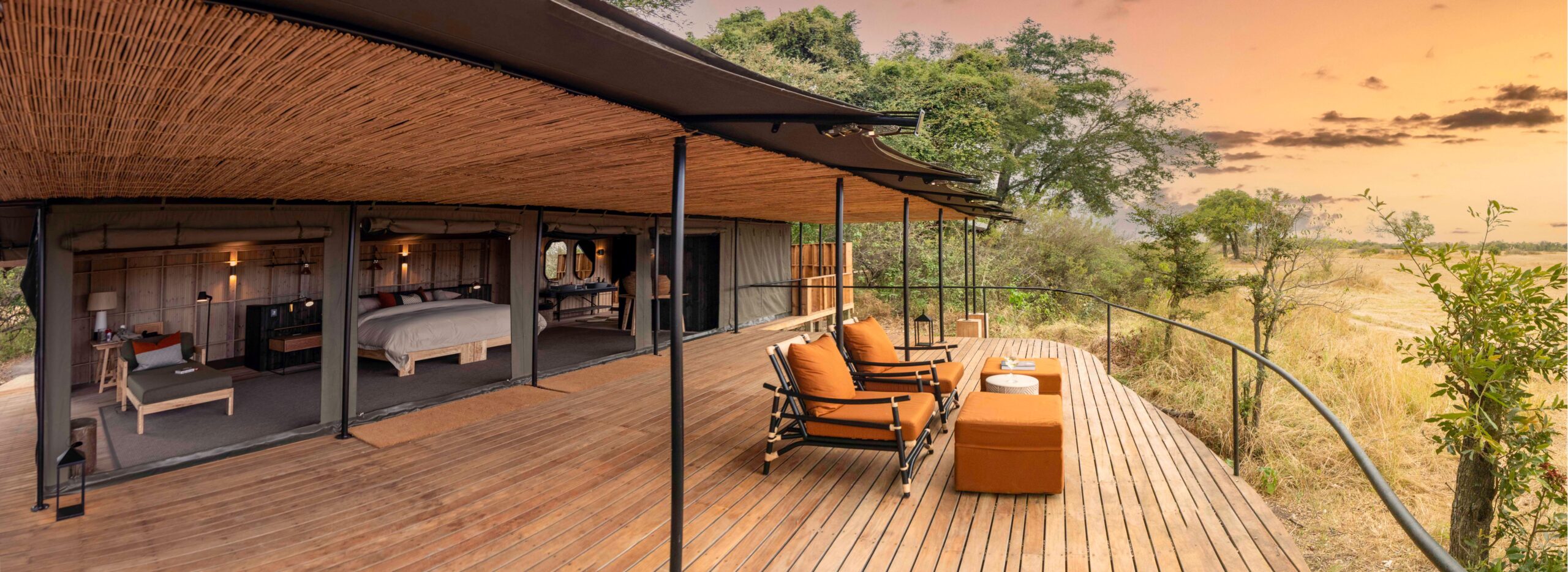 Kiri Camp,Botswana,kamer met terras