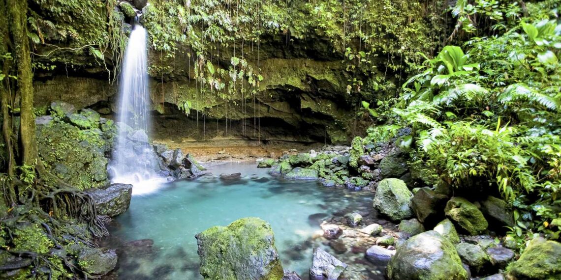 De watervallen van Dominica,Dominica,waterval