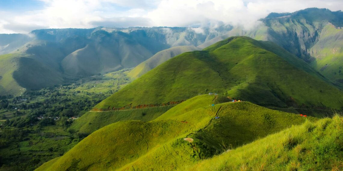 Sumatra,Indonesië,vulkaanlandschap