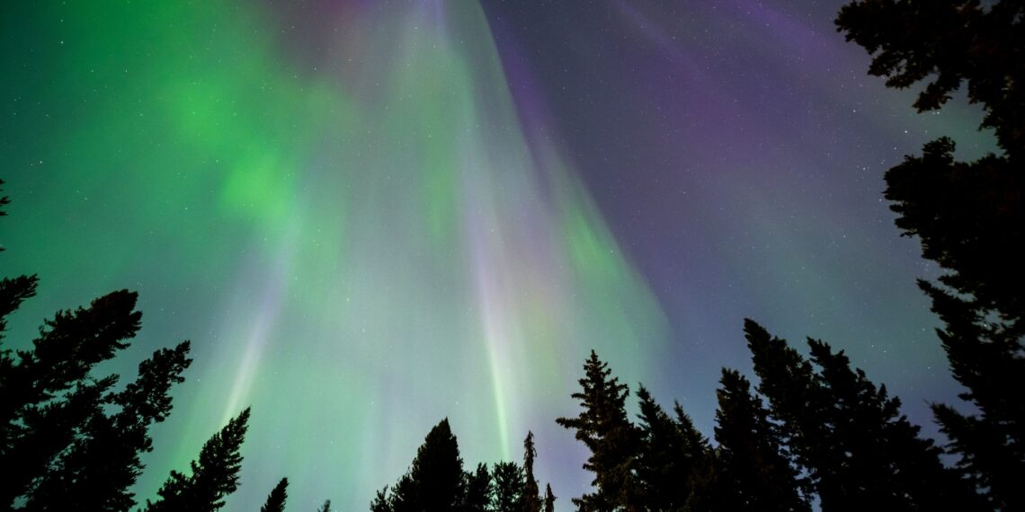 Noorderlicht in Alaska,Verenigde Staten,noorderlicht Alaska