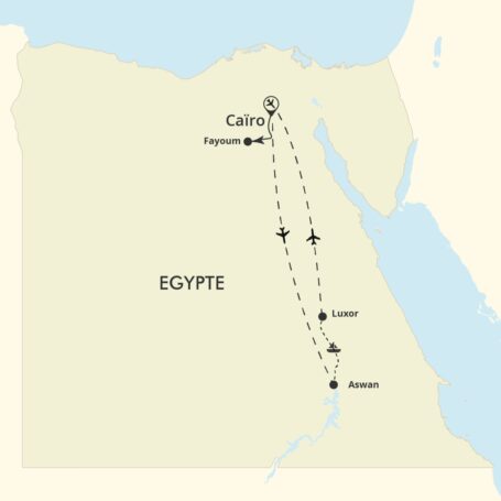 Route 13-daagse Families Egypte