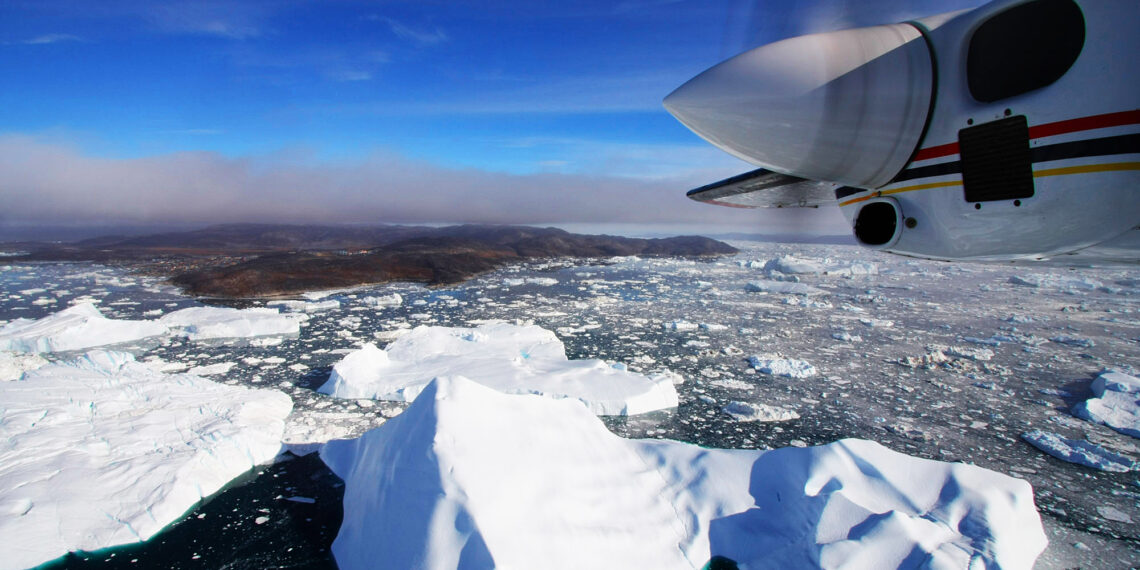 West-Groenland compleet,Denemarken,Disko Bay vliegtuig