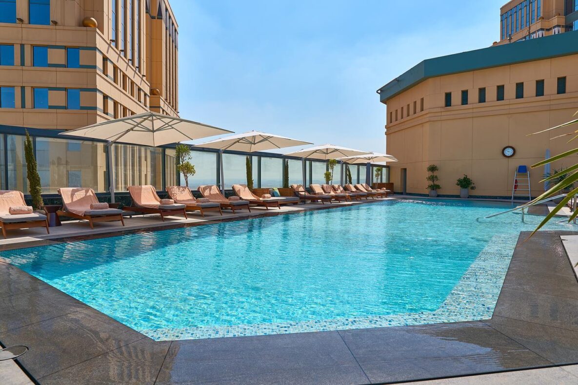 Fairmont Nily City,Egypte,zwembad op het dak
