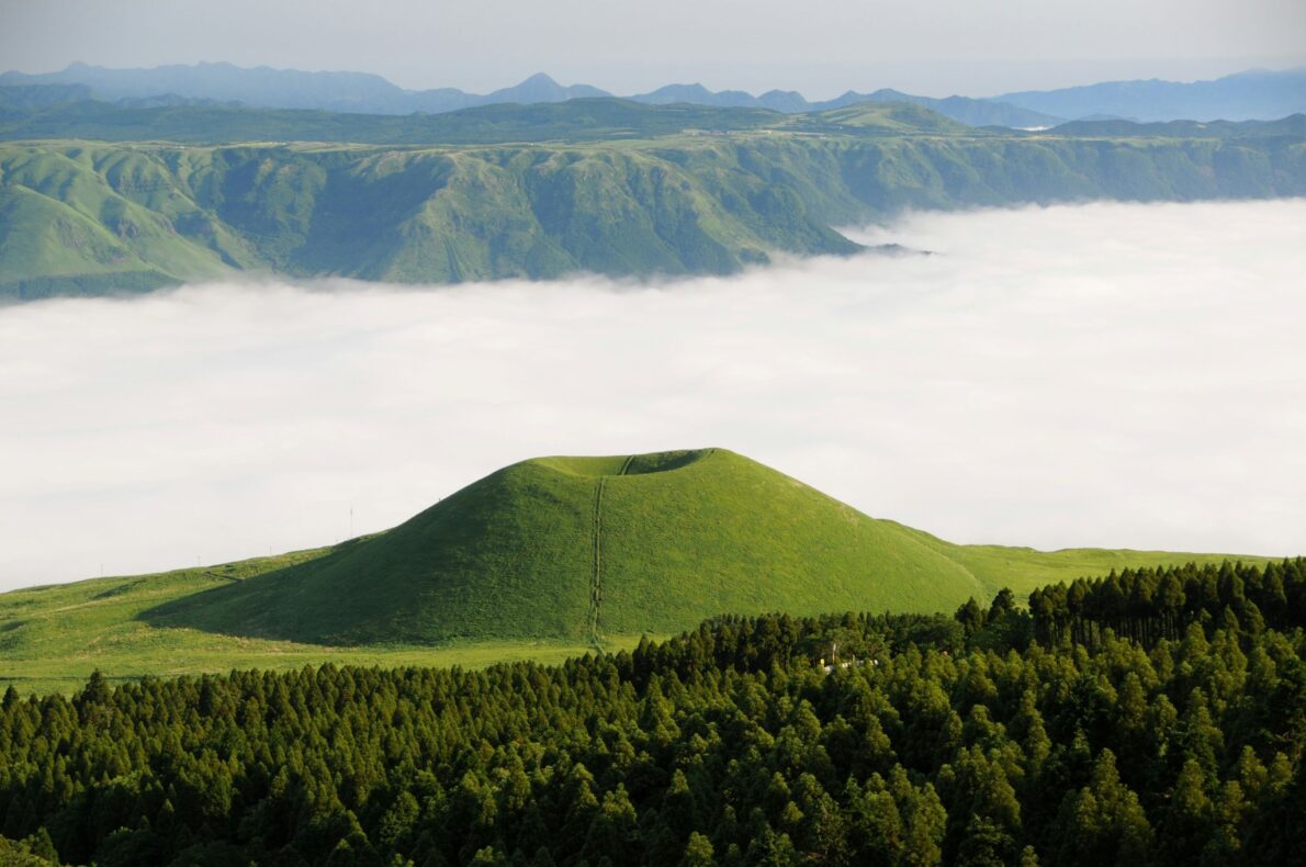 Ontdekkingsreis op eiland Kyushu,Japan,Moount Aso