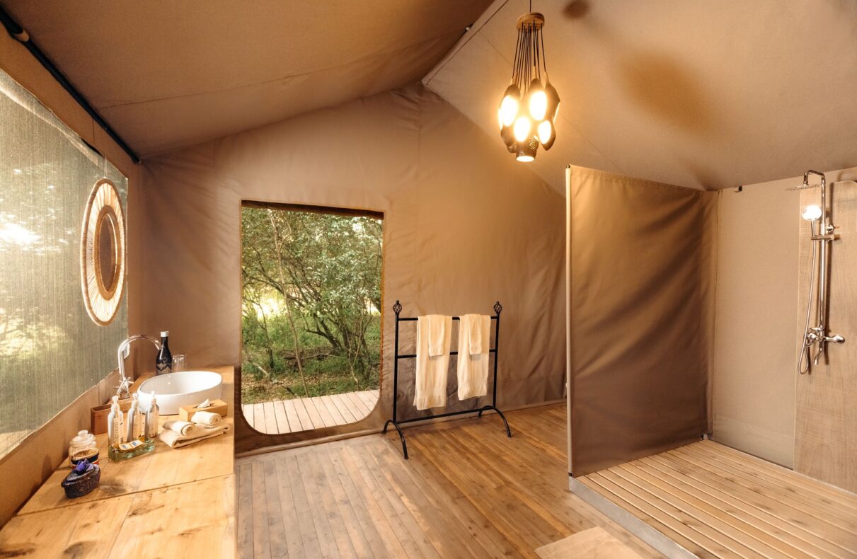 Saruni Wild,Kenia,badkamer tent