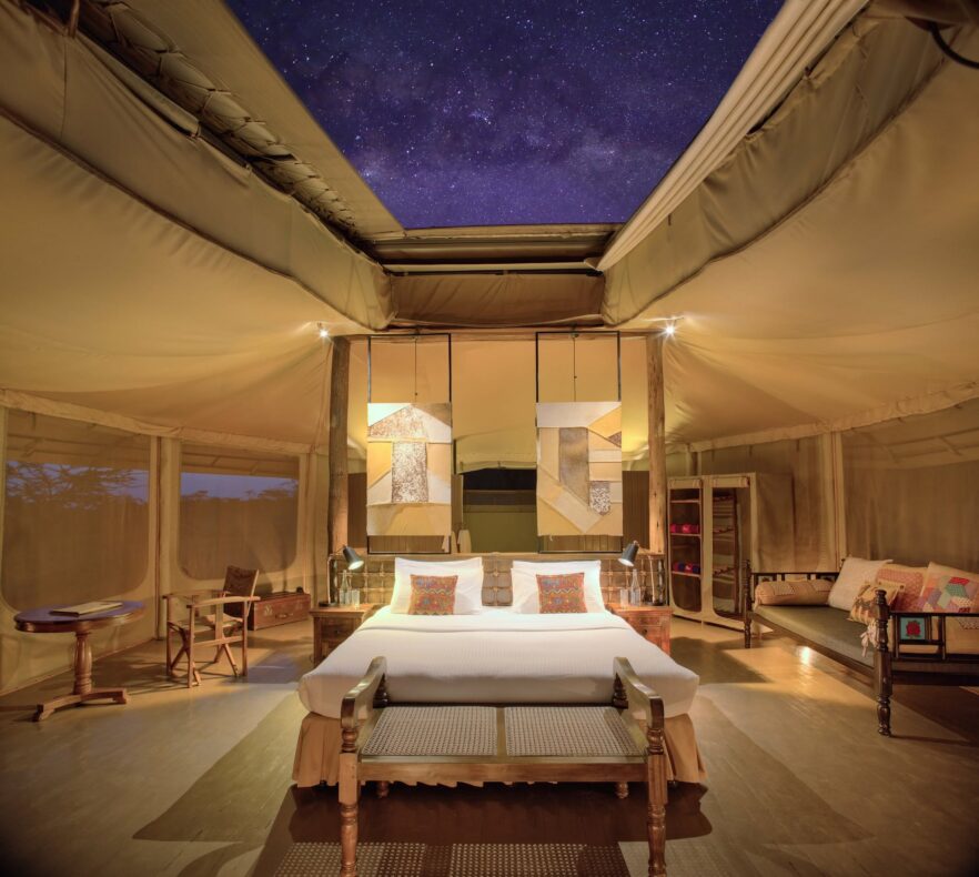 Saruni Leopard Hill,Kenia,tent met open dak