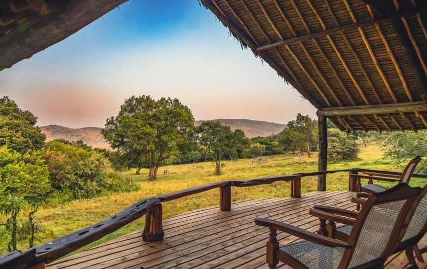 Basecamp Samburu,Kenia,uitzicht op de bergen
