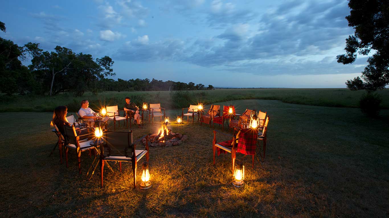 Elewana Elephant Pepper Camp,Kenia,kampvuur