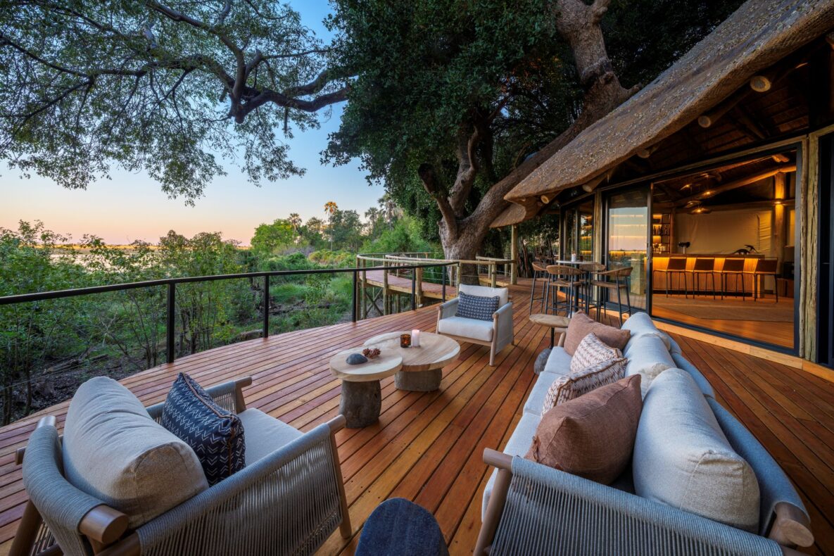 Kwetsani Camp,Botswana,zithoek met uitzicht