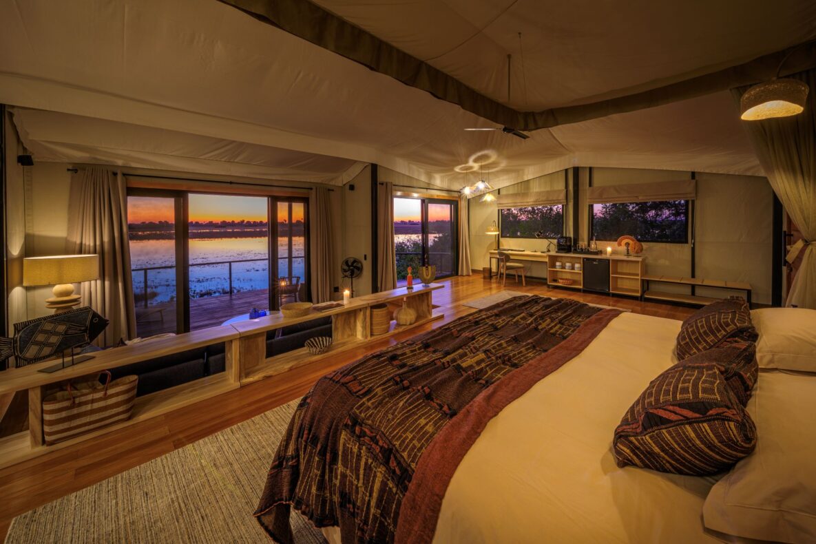Kwetsani Camp,Botswana,bed met uitzicht