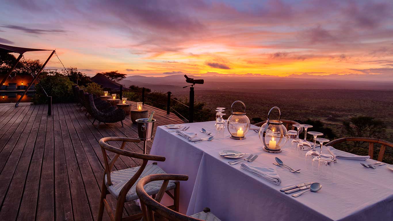 Loisaba Tented Camp by Elewana.,Kenia,dineren met uitzicht